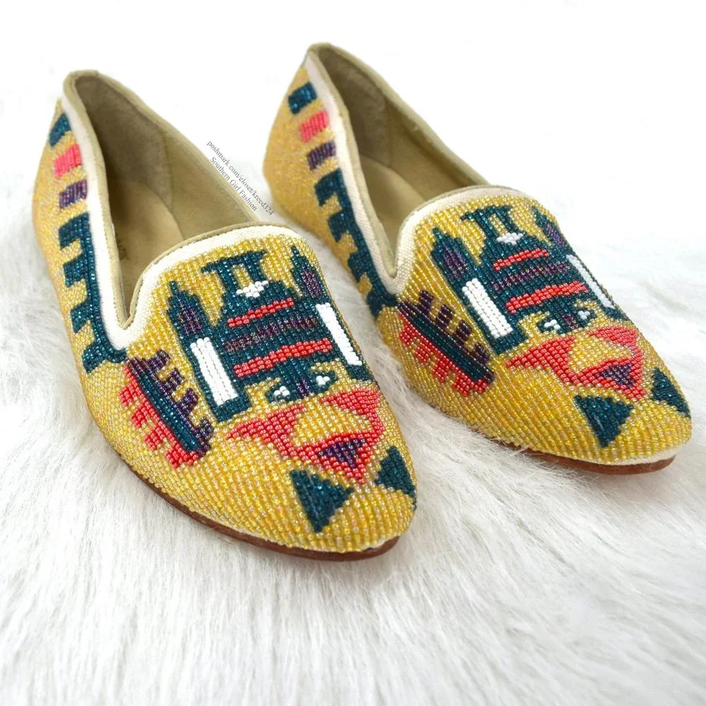 ANTHROPOLOGIE Embellished Shoes Intricate Slippers poshmark.com/closet/kreed324 - Picture 2 of 11